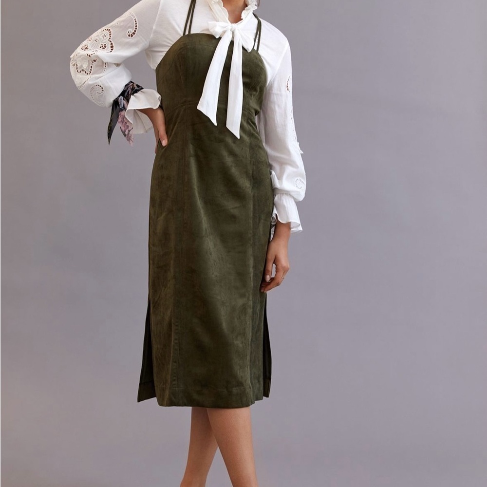 Anthropologie Green Sundress